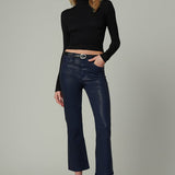 The Callie Coated Cropped Bootcut