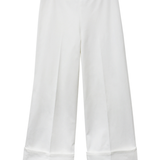 White pants on a white background