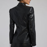 Zella Vegan Leather Blazer