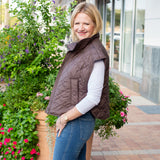 Brown Quilted Vest