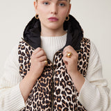 Dazzle Leopard Puff Vest