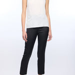 Ivory halter blouse with studded neckline detail