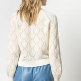 Easy Pointelle Crewneck Sweater