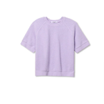 purple t-shirt on white background 
