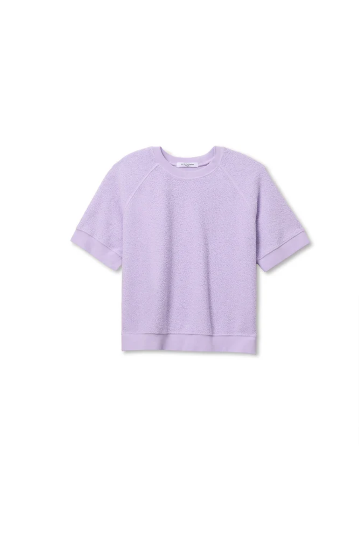 purple t-shirt on white background 