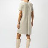 Scuba Suede Shift Dress