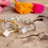 Clover Stretchy Bangle Bracelet