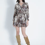 Kylie Print Mini Dress