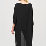 Georgette Asymmetrical High-Low Top