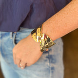 Melted Abstract Cuff Bracelet