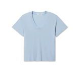 blue tshirt on white background 