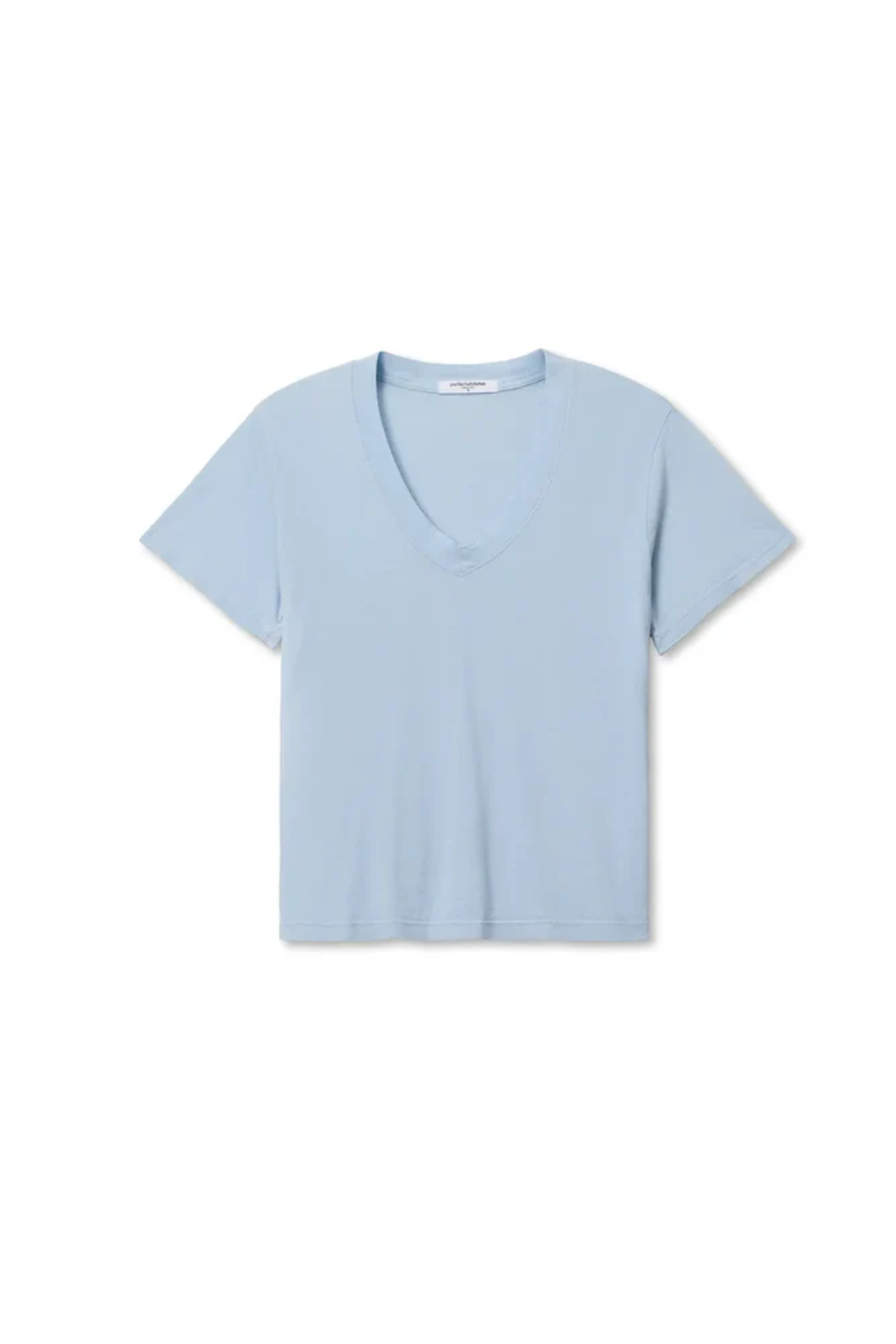 blue tshirt on white background 