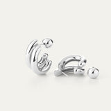 Florence Earrings, Silver