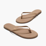 brown tkees sandal on white background