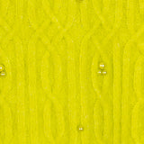 Sweater pearls cable short sleeves