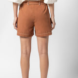 Belted Canvas Short