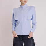 Chemise Simple Bouton Caches