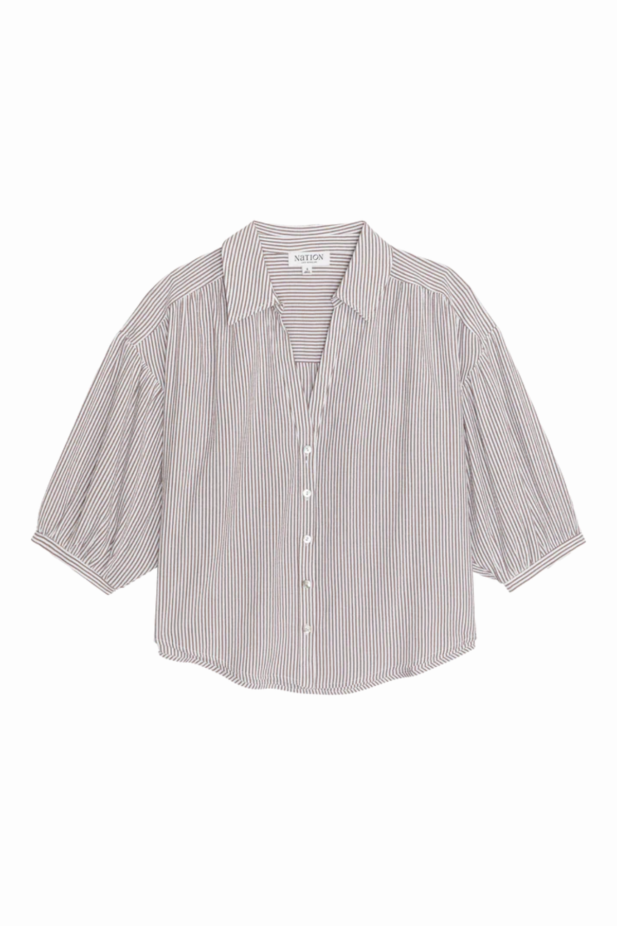 Striped shirt on a white background