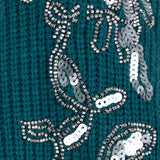 Sweater Rib Shoulder Sequins