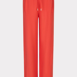 Red pants on a light gray background