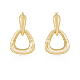 Baby Double Dangle Hoop 18k Gold Plated Earrings