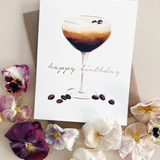 Espresso Martini Birthday Greeting Card