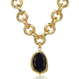 Vivid Gem & Luxurious Link Necklace