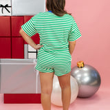 Terry Striped Shorts