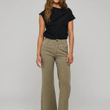 Women's neutral wardrobe style featuring a relaxed, polished silhouette.