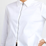 Long Sleeve Zip Front Shirt