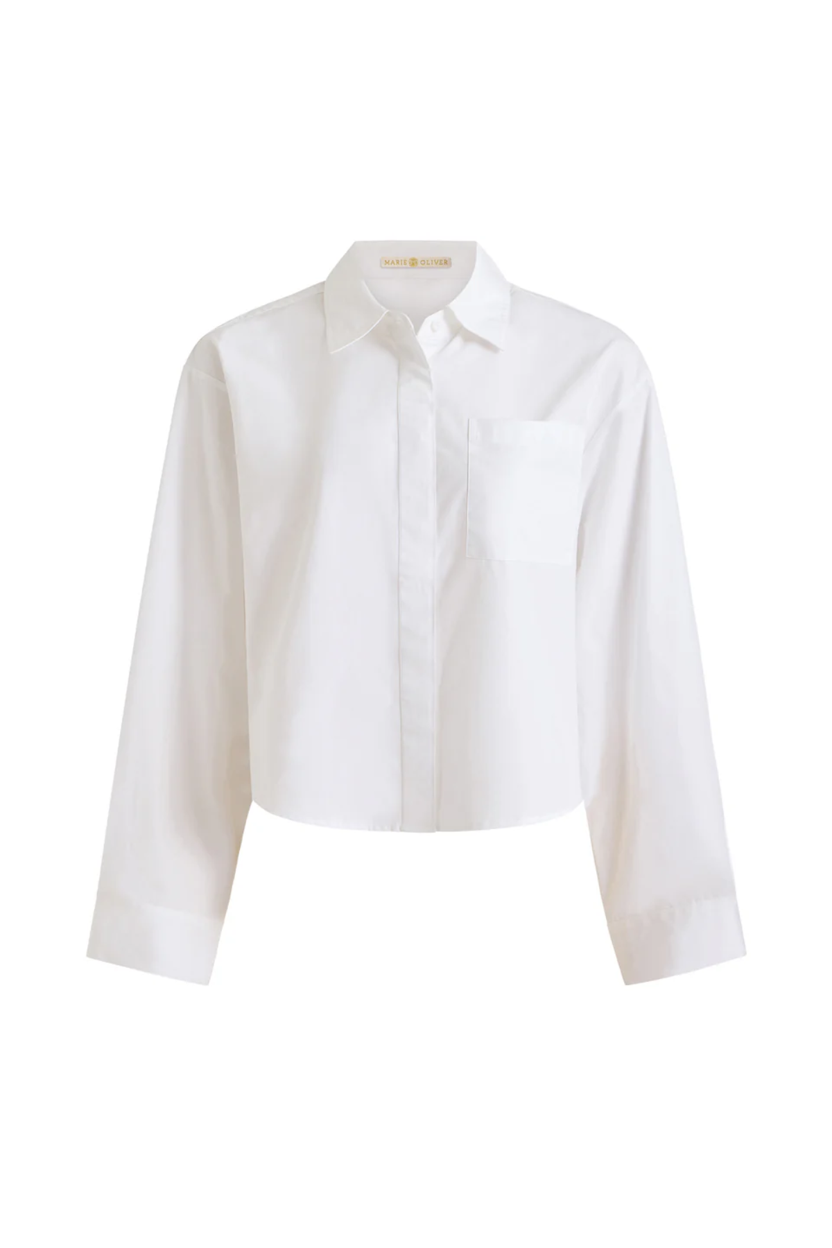 White shirt on a white background