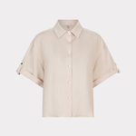 Beige shirt on a white background