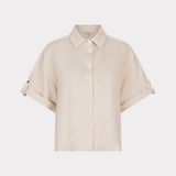 Beige shirt on a white background