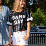 GAME DAY Sequin Top