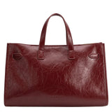 Sutton Burgundy Recycled Vegan Leather Tote Bag