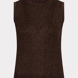 Sleeveless Lurex Turtleneck Sweater