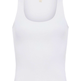 white tank top on white background 