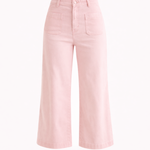 Pink pants on a white background