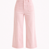 Pink pants on a white background