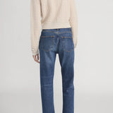 Check-pattern cardigan with subtle lurex shimmer, worn open over a neutral top