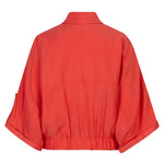 Red jacket on a white background