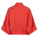 Red jacket on a white background