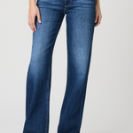 Women's Leenah wide-leg jeans in Hamptons wash featuring a 32-inch inseam and full-length silhouette.