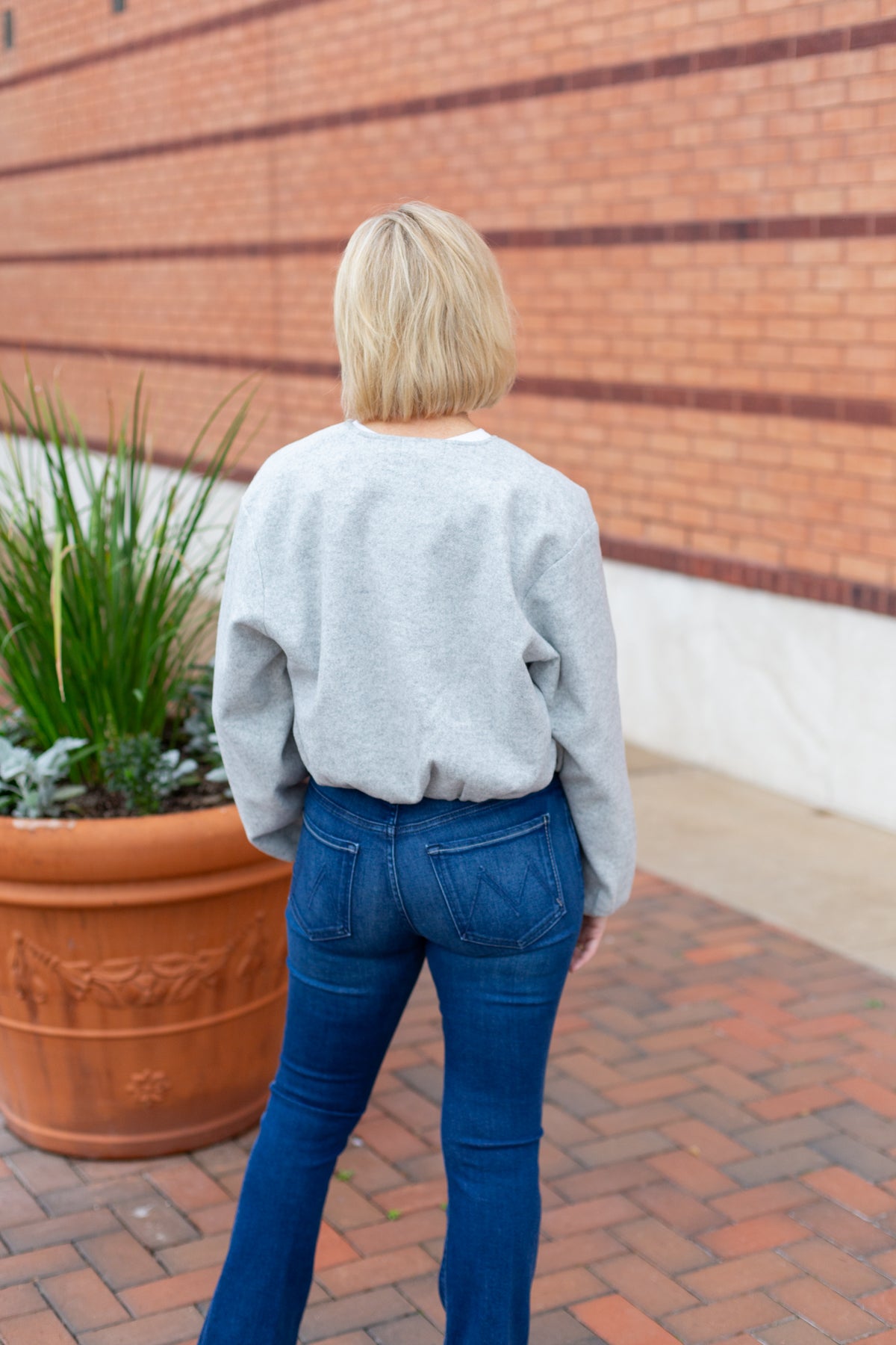 Soft bubble-style bomber jacket with front pockets