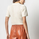 Cropped Cable Sweater