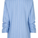 Light blue pinstripe shirt on a white background
