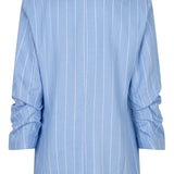 Light blue pinstripe shirt on a white background