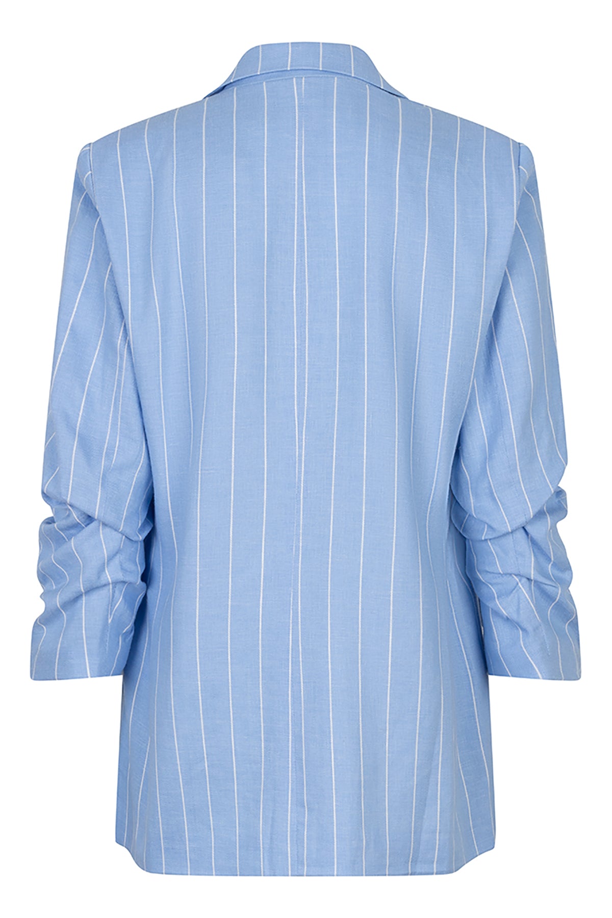 Light blue pinstripe shirt on a white background