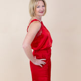 Lace Trim Satin Cami