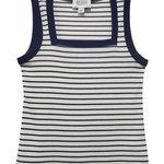 stripe tank top on white background 